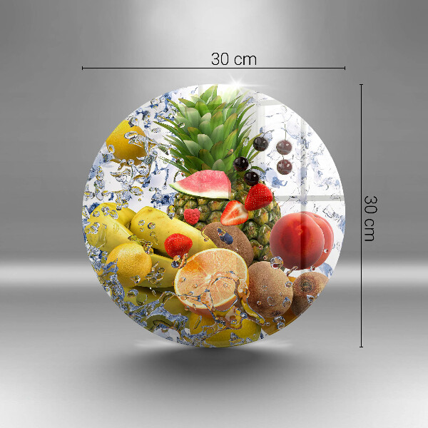 Üveg vágódeszka Lédús gyümölcs és víz