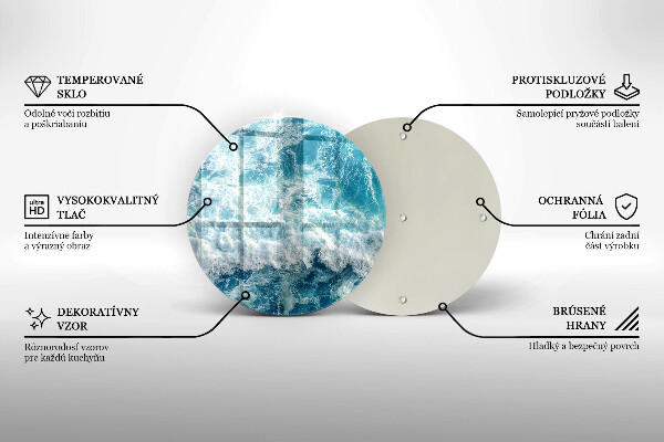 Üveg vágódeszka Tenger víz hullámai