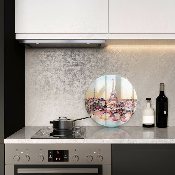 Üveg vágódeszka Párizs Eiffel-torony tája