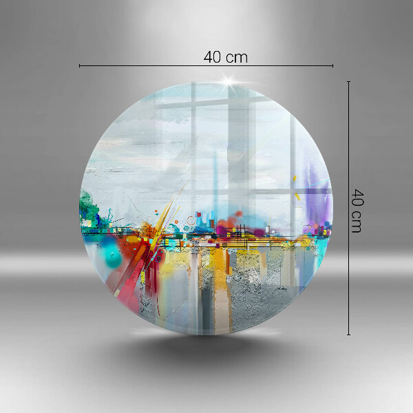 Üveg vágódeszka Festett absztrakció