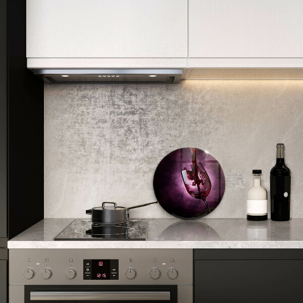 Üveg vágódeszka Egy pohár bor