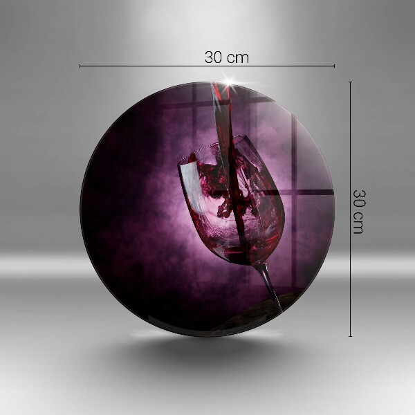 Üveg vágódeszka Egy pohár bor