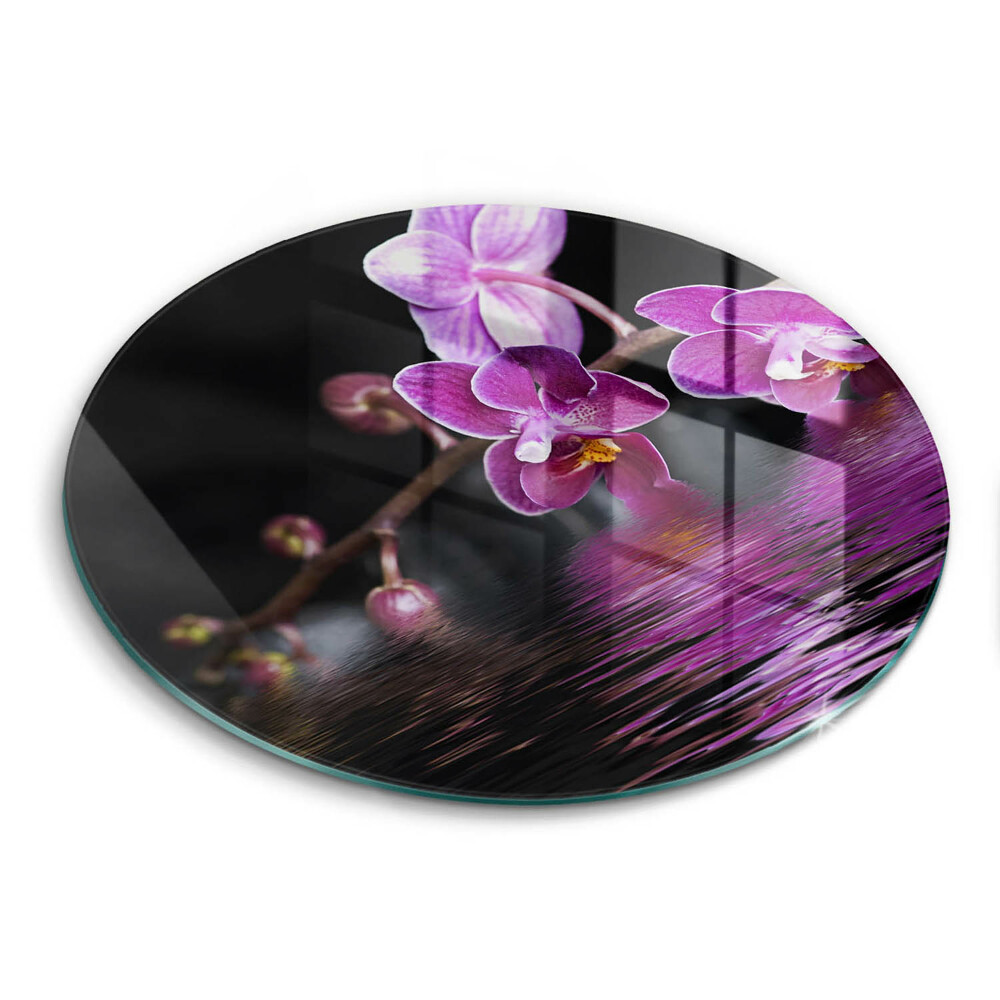 Üveg vágódeszka Orchidea zen víz