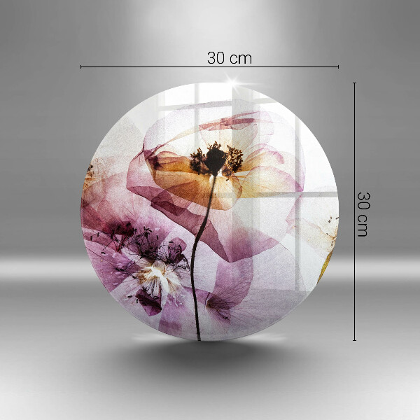 Üveg vágódeszka Finom virágok