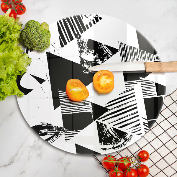 Üveg vágódeszka Geometriai háromszögek