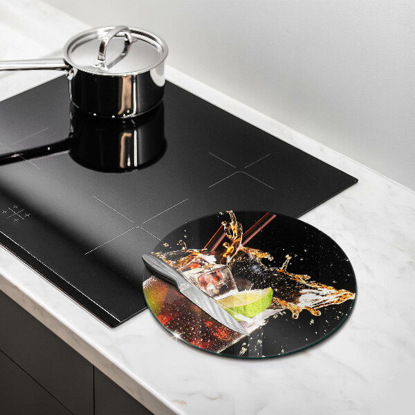 Üveg vágódeszka Igyál jéggel