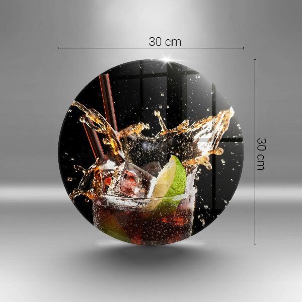 Üveg vágódeszka Igyál jéggel