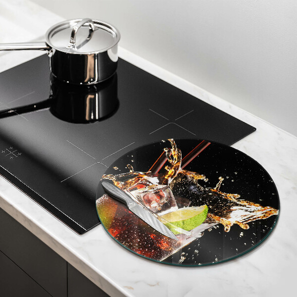 Üveg vágódeszka Igyál jéggel