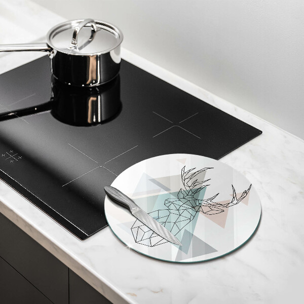 Üveg vágódeszka Absztrakt szarvas