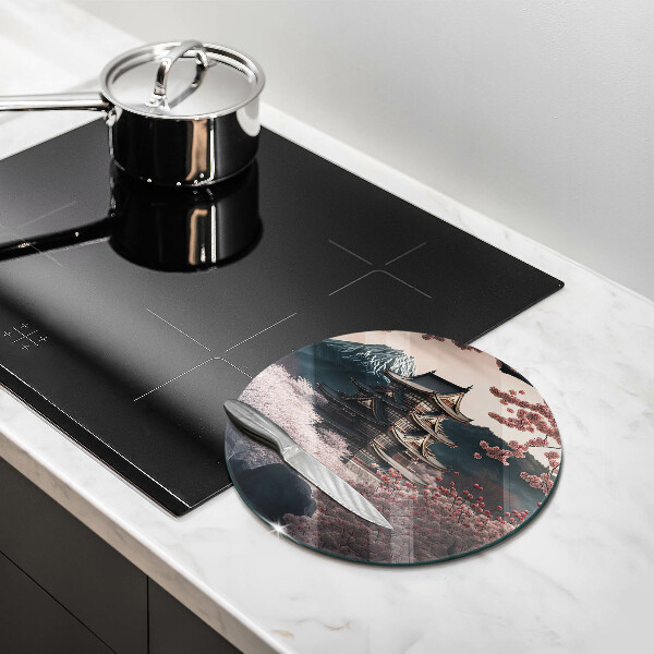 Üveg vágódeszka Japán építési táj