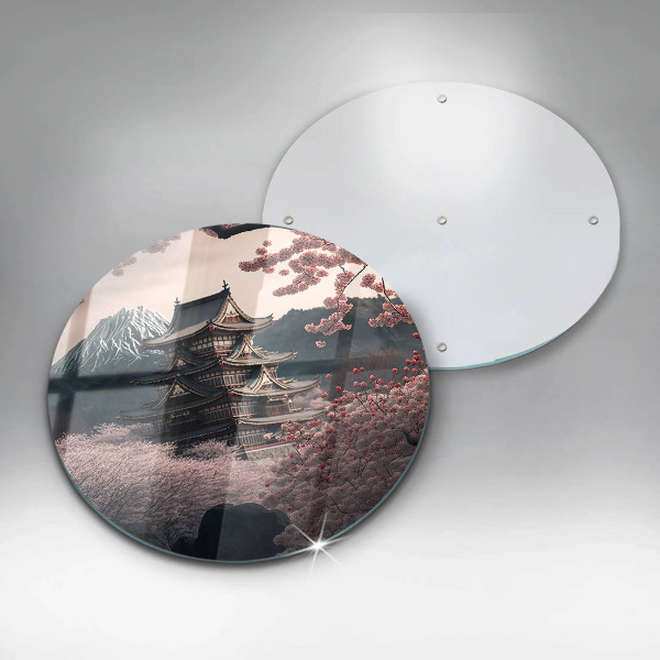 Üveg vágódeszka Japán építési táj