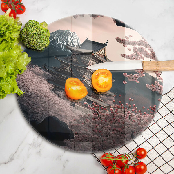 Üveg vágódeszka Japán építési táj
