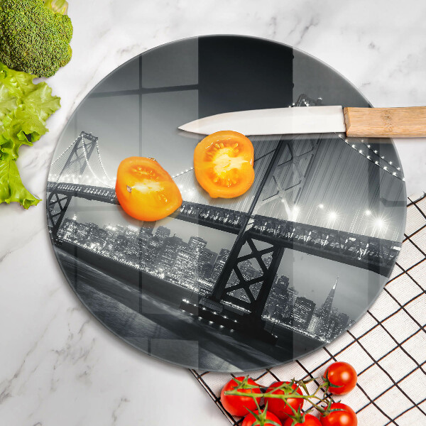 Üveg vágódeszka Benjamin Franklin híd