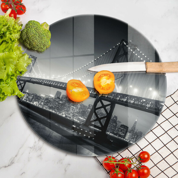 Üveg vágódeszka Benjamin Franklin híd