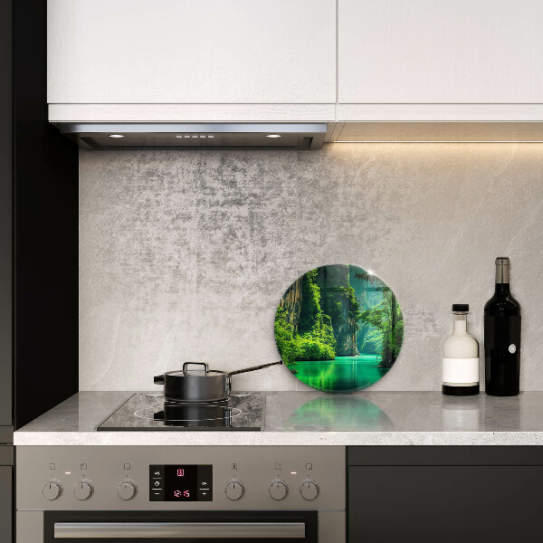 Üveg vágódeszka Lagúna táj