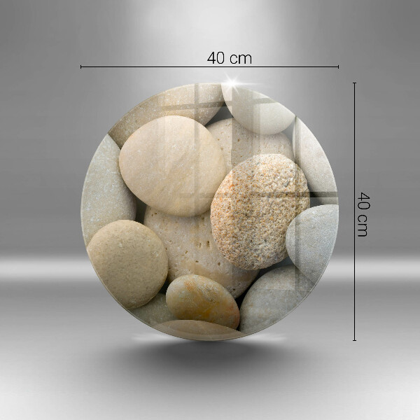 Üveg vágódeszka Ovális kövek mintája