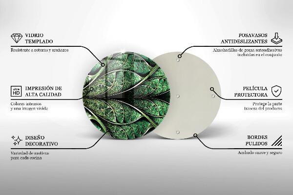 Üveg vágódeszka A levélér szerkezete