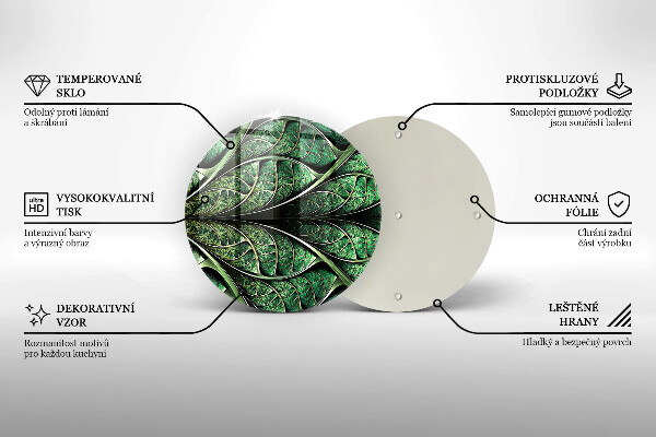 Üveg vágódeszka A levélér szerkezete