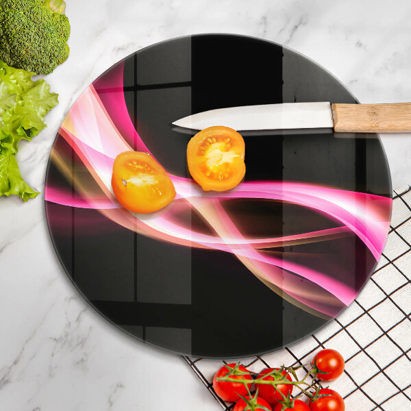 Üveg vágódeszka Absztrakt neon füst
