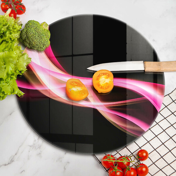 Üveg vágódeszka Absztrakt neon füst