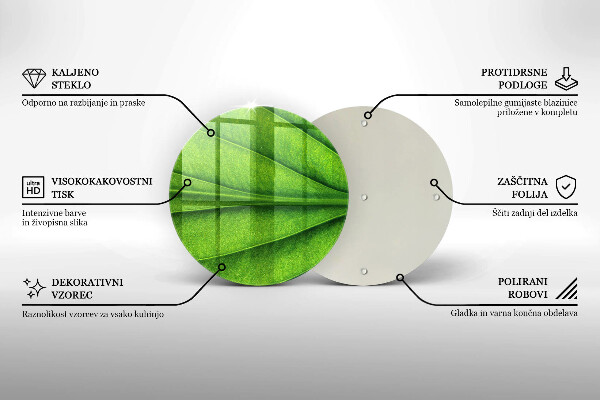 Üveg vágódeszka Természet ér levél