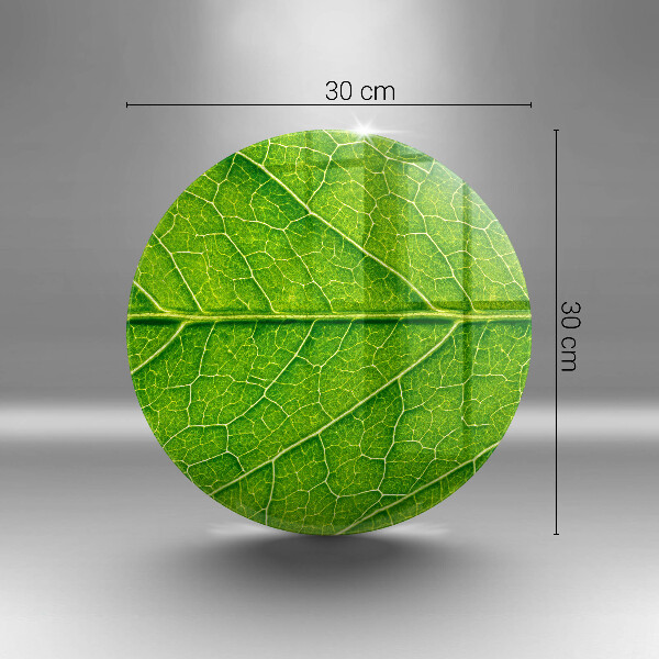 Üveg vágódeszka Természetes levélerek