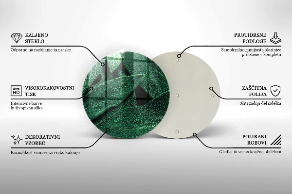 Üveg vágódeszka A növény levelei