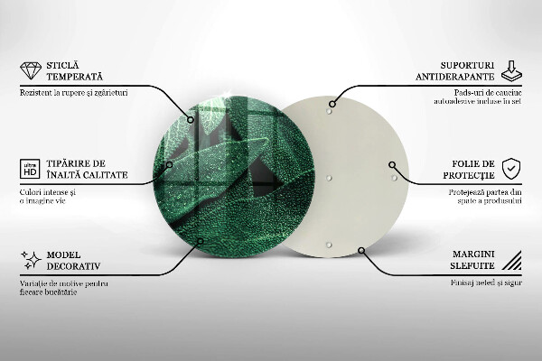 Üveg vágódeszka A növény levelei