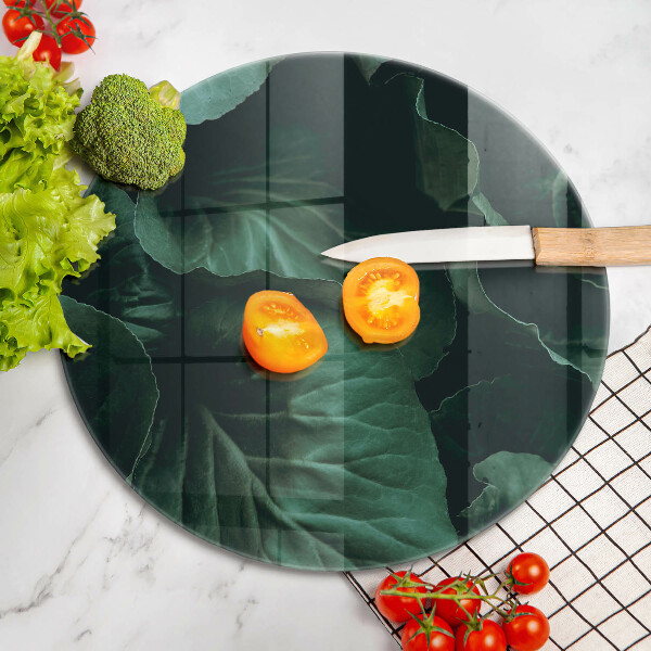 Üveg vágódeszka Vad sötét levelek