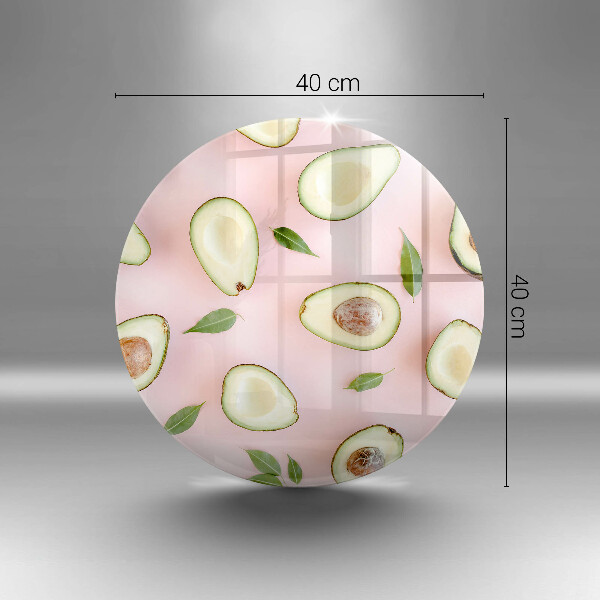 Üveg vágódeszka Avokádó minta