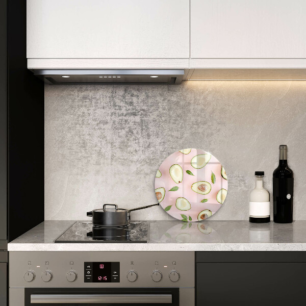 Üveg vágódeszka Avokádó minta