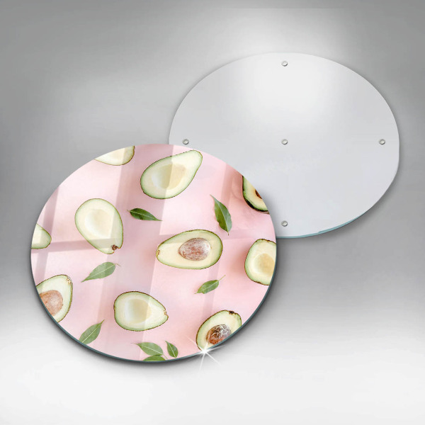 Üveg vágódeszka Avokádó minta