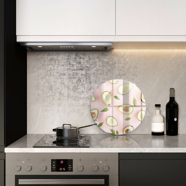 Üveg vágódeszka Avokádó minta