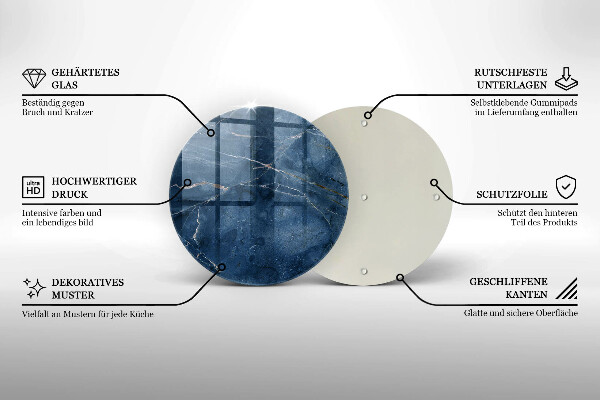 Üveg vágódeszka Márvány kő textúra