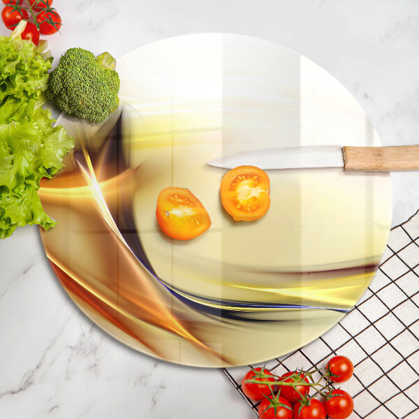 Üveg vágódeszka Absztrakt fényvonalak