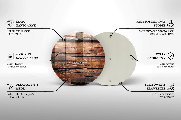 Üveg vágódeszka Dekoratív fa táblák