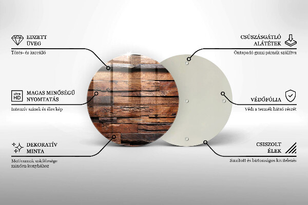 Üveg vágódeszka Dekoratív fa táblák