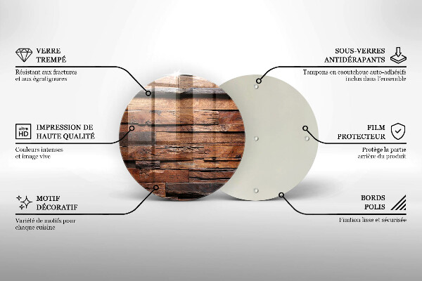 Üveg vágódeszka Dekoratív fa táblák