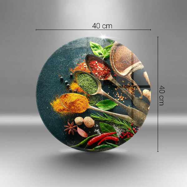 Üveg vágódeszka Konyhai fűszerek kanál