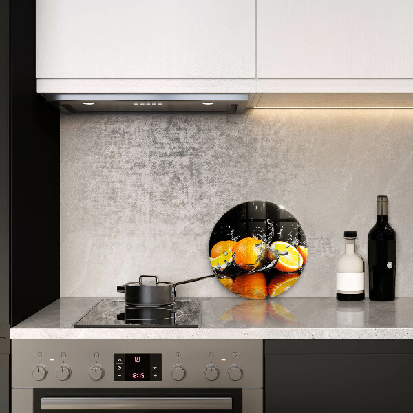 Üveg vágódeszka Lédús narancssárga gyümölcs