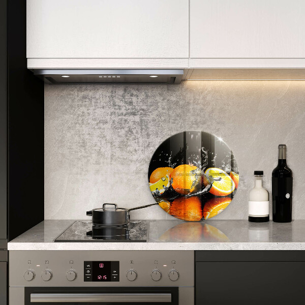 Üveg vágódeszka Lédús narancssárga gyümölcs