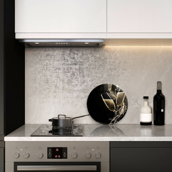 Üveg vágódeszka Pohár pezsgő