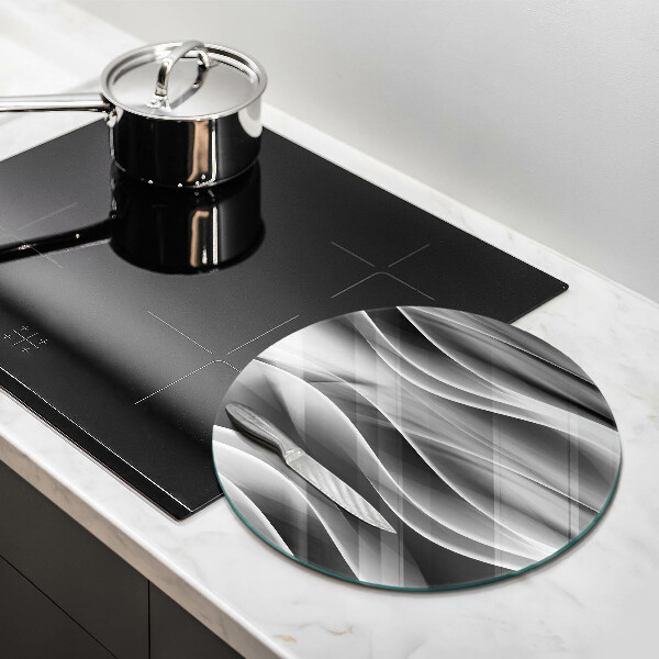 Üveg vágódeszka Absztrakciós finom vonalak