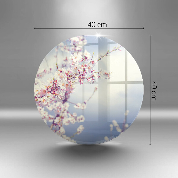 Üveg vágódeszka Virágzó fa