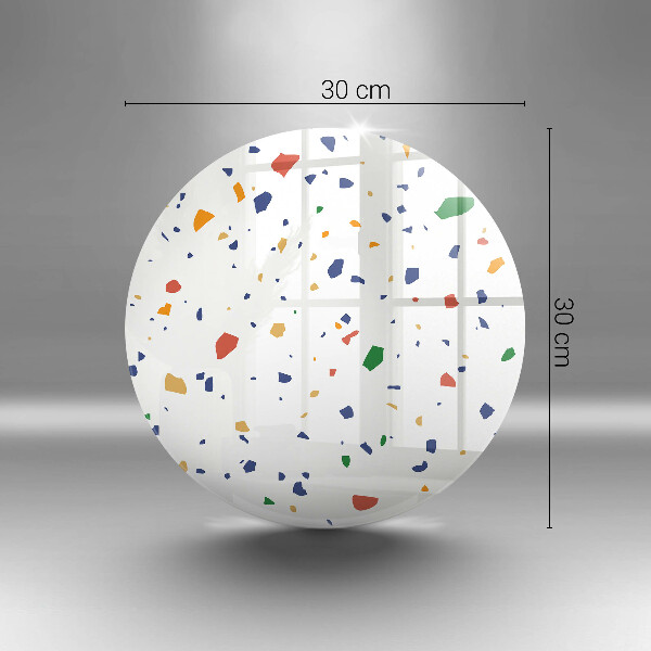 Üveg vágódeszka Színes kőedény