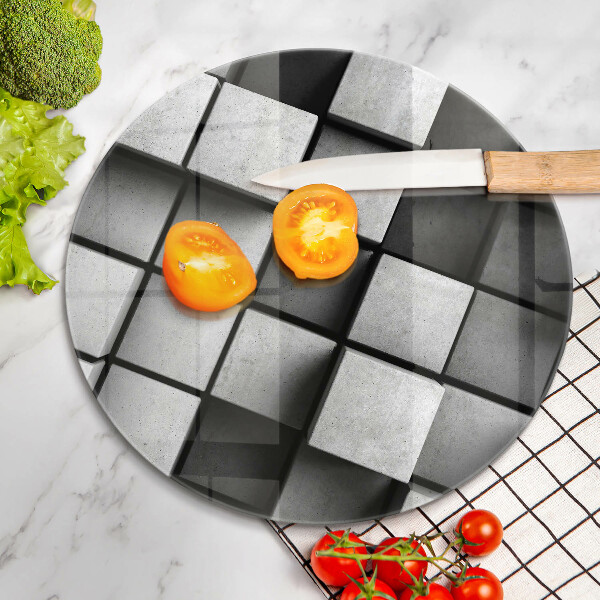 Üveg vágódeszka 3D geometriai háttér