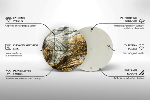 Üveg vágódeszka Gazdag absztrakció