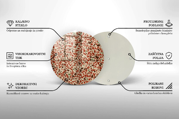 Üveg vágódeszka Finom kőedény