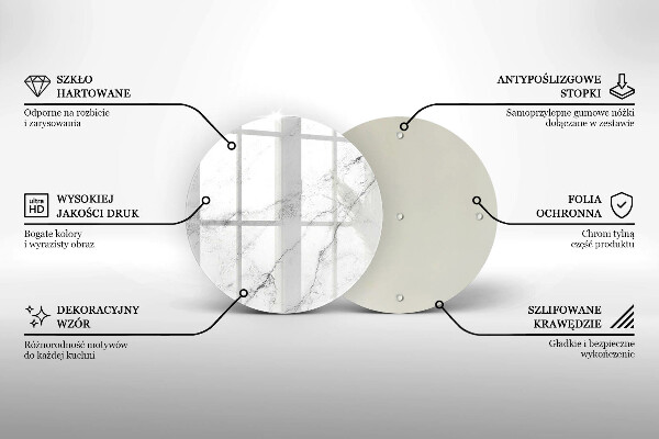 Üveg vágódeszka Elegáns márvány textúra
