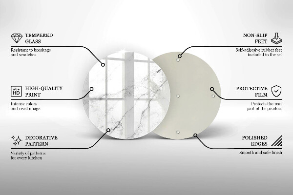 Üveg vágódeszka Elegáns márvány textúra